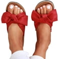 thumbnail image 1 of Sandales d'Été pour Femmes Décontractées Boho à Semelle Compensée Chaussures Confortables d'Extérieur à Nœud Papillon Sandales à Plateforme Chaussures pour Femmes Filles, 1 of 4