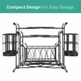 thumbnail image 5 of 7-Piece Buffet Picnic Caddy Stackable Set - Plate Napkin and Silverware Holder for Bedroom, Living Room, Office, 5 of 8