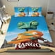 thumbnail image 1 of Rango Conjunto de sábanas temático, trío de piezas, cómodo y amigable con la piel, diseño único, regalo de decoración para el hogar para familiares, amigos y fans,135cm *200cm, 1 of 6