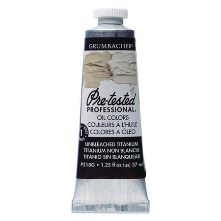 UPC: 0014173353474 | Grumbacher Pre-Tested Oil Color  37ml Tube  Unbleached Titanium