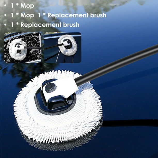 Protoiya Car Wash Brush with Long Handle 15° Bend Car Cleaning Mop 90