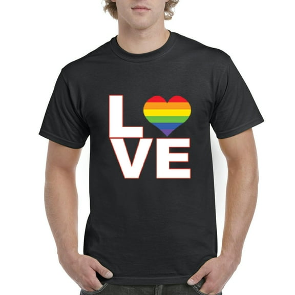 NIB - Men's T-Shirt Short Sleeve - Love Rainbow