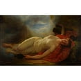 thumbnail image 2 of Gustave Housez 18x13 Gold Ornate Wood Frame and Double Matted Museum Art Print Titled - Psyche Evanouie (1870), 2 of 4