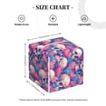thumbnail image 4 of Lsque white Skull blue flower Printed Tissue Box Cover Holder, Facial Paper Organizer Dispenser,Square with Bottom Belt, PVC Leather Decorative Organizer, 4 of 8