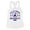 White, variant on Silly Goose University Tank Top Fitted Racerback Women's Small Heather Grey