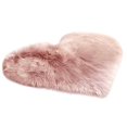 thumbnail image 4 of MAFNIO 40x50CM Heart Fluffy Fur Faux Washable Rug Pink, 4 of 4