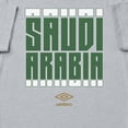 thumbnail image 2 of Umbro Men's Saudi Arabia Stacked Soccer T Shirt (Grey Heather, S-XXXL), 2 of 4