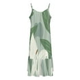 HANSHB Lush Lily Bliss 15 Women's Maxi Summer Dress , Loose Suspender