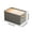 Gray,M, variant on Storage Bin Box, Foldable Cotton Linen Storage Basket with Handles, Rectangular Cube Decorative, Home Laundry Organizer, Clothes Blanket Container, Layered Clothes Grids Finishing Box