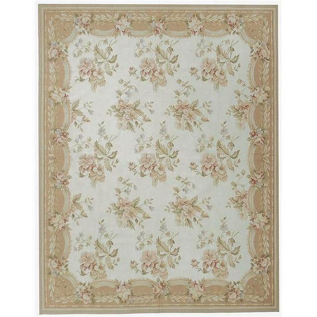 Due Process Stable Trading Tapis Belfort Ivoire & Pêche&44; 3.06 x 8 ft.