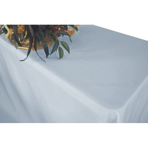 Wedding Linens Inc. 54"x96" Rectangular Polyester Table Cover Tablecloth for event, wedding, decoration use - Dusty Blue