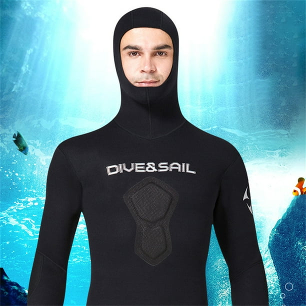 1.5MM Hoodie Bathing Suit Professional Split Long Bathing Suits Long Sleeve Two piece Waterproof Snorkeling Gear Quick Dry for Surfing Swimming L Walmart