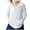 White, variant on Girl's UPF 50 Sun Protection Hoodie Shirt Kids UV Long Sleeve Quick Dry Zip Hoodies Jacket Athletic Hiking Swim Shirts With Pockets