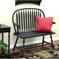 thumbnail image 5 of Contemporary Home Living Windsor-Style Arched Back Wood Bench - 44" - Antique Black, 5 of 9