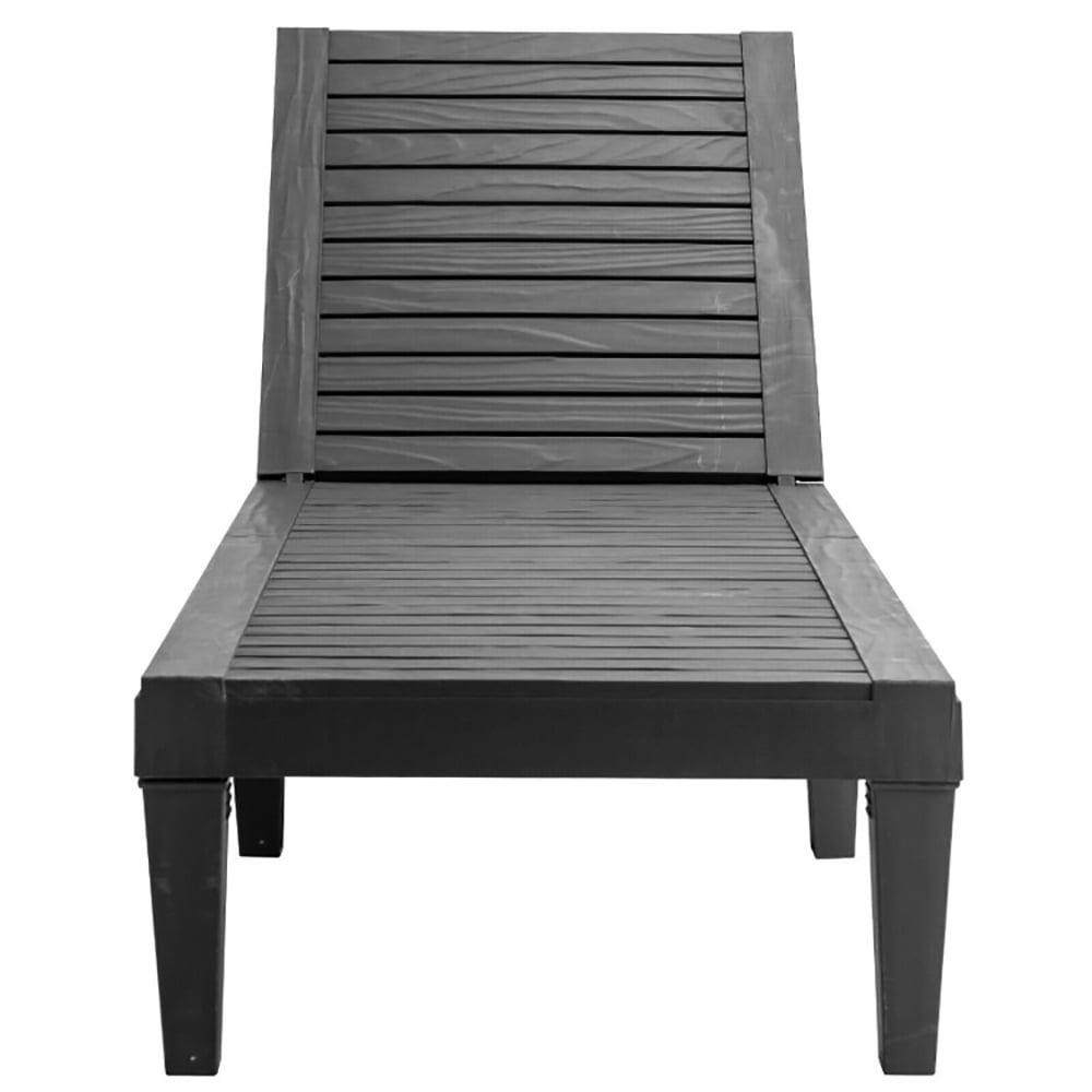 Aimee Lii Outdoor Recliner Chair with 5-Position Adjustable Backrest, Patio Loungers, Black