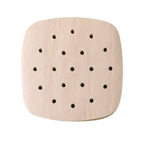 Air Fryer Parchment disposable Paper Liners: 50PCS Square Perforated parchment paper, Bamboo Steamer Liner for Air Fryers Baking Cooking Oven