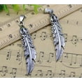 thumbnail image 4 of U8MO 1/5pc Jewelry Making DIY Feather Alloy Charms Necklace Pendant 60x13mm-bronze-1pcs, 4 of 9