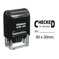 thumbnail image 1 of Printtoo Self Inking Office Stationery With Chacked By Text Date Document Dater Rubber Stamp-Black, 1 of 1