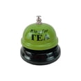 thumbnail image 1 of Green Stainless Steel Ring Bell Green Desk Counter Bell For Pet Training Classroom Answer Game Bar, 1 of 7