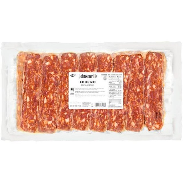 Johnsonville Cooked Chorizo Pork Sausage Strips, 2 Pound 4 per case