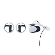 PlayStation VR2 bundle plus 4 Must-Play VR2 Games: Gran Turismo 7, Resident Evil 4, Resident Evil 8, No Mans Sky, and Microfiber Cleaning Cloth - PlayStation 5 PSVR2 - White