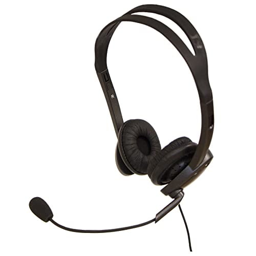 Spracht ZUM3500 Stereo 3.5mm and USB Dual Ear Universal Headset, Black