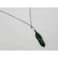thumbnail image 4 of Elegant Daily Wear: Unisex Silver Tone 18-Inch Jade Point Wire Wrapped Necklace, 4 of 6