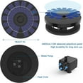 thumbnail image 4 of AISITIN Solar Fountain Pump, 3.5W Solar Bird Bath Fountain 7.1 inch, Solar Water Pump with 6 Nozzles for Bird Bath, Fish Tank, Patio, Pond, 4 of 9