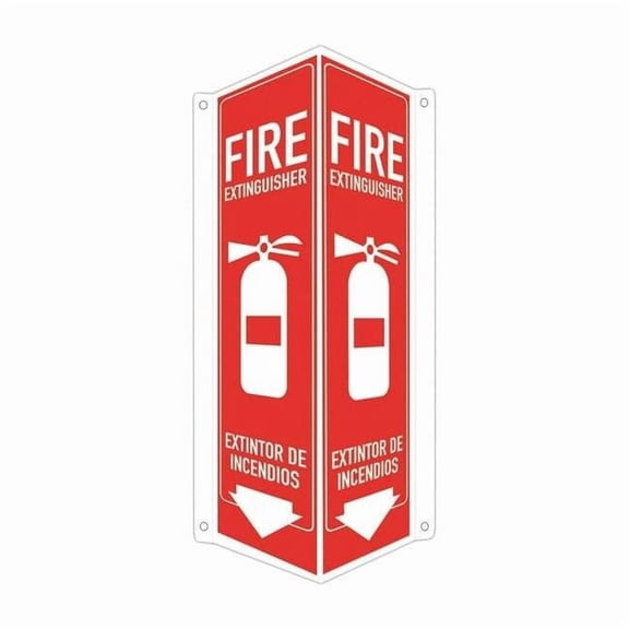 Lyle Safety Sign,18 in x 8 in x 3 in,Aluminum LCVB-0044-RA_4x18