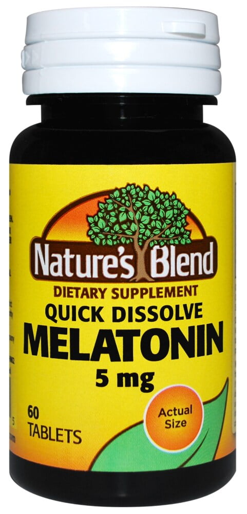 Nature's Blend Melatonin Tablets, 5 mg, 60 Count