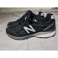 thumbnail image 1 of New Balance Shoe Mens 5.5 Black 990v4 Suede Running Sneakers KJ990BSG, 1 of 6
