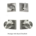 thumbnail image 5 of Sure-Loc Bg101-Sq Bergen Passage Door Knob Set - Satin Stainless, 5 of 5