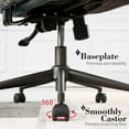 thumbnail image 3 of XIZZI Ergonomic Computer High Back Chair, Adjustable Office Desk Chairs Home Suede Fabric Chair-Dark Gray, 3 of 8