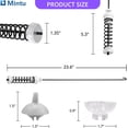 thumbnail image 2 of Washer Suspension Rod Kit W10780048 W10257088 W10349191  Replacement for Whirlpool, Maytag, Kenmore, Amana, Admiral – 4 Rods with Springs & Bushings, 2 of 8