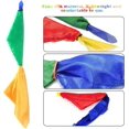 thumbnail image 5 of Bufanda mágica colorida, 4 bufandas de seda que cambian de color para magia callejera, hogar, escuela, fiesta (rojo, amarillo, azul, verde), 5 of 5