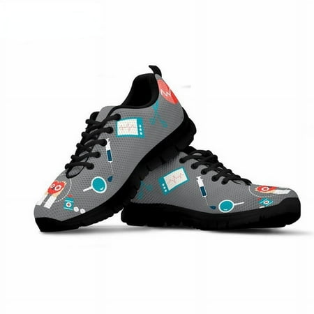 

Nurse Medical Print Men s Sneakers Spring/Autumn Man Flats Shoes Breathable Male Boy Air Mesh Footwear Casual Flat Shoes
