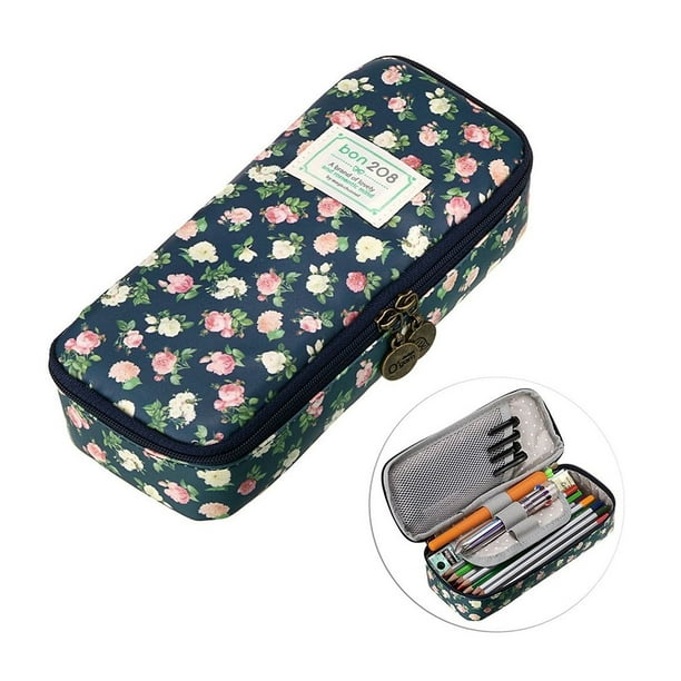 Large floral store pencil case