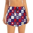 thumbnail image 2 of Honeii golf print a double-layered women's running short, ideal for gym, tennis, and various activities, complete with a practical pocket-X-Large, 2 of 7