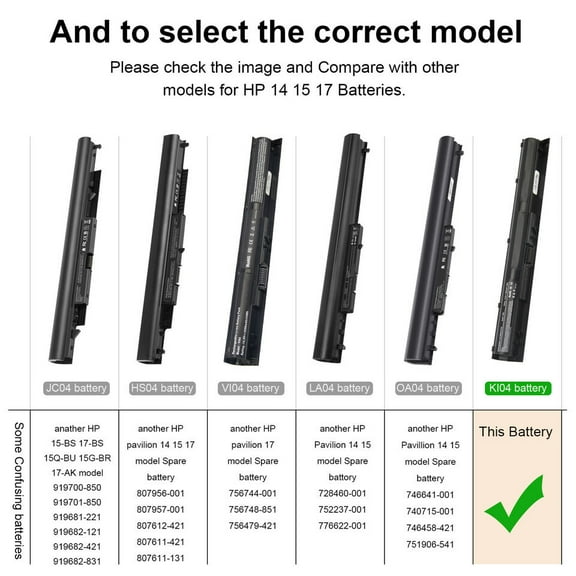 800049-001 Spare Battery For HP Pavilion KI04 800009-421 800010-421 800049-421
