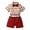 A, variant on KYAIGUO Baby Boy Summer Gentleman Clothes Kids Toddler Summer Cotton Gentleman Shorts 2PCS Outfit Set Suspender Pants and Bow Tie for 9M-6Y