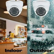 Evertech 1080p Security Camera with CCTV Microphone 2000mA Adapter and 50ft pre-Made Cable Set