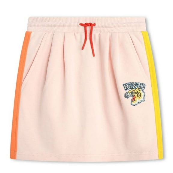 Kenzo Girls Tiger Motif Drawsting Skirts, Size 10Y