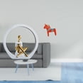 thumbnail image 2 of Figura abstracta de niña de granja y escultura de animal sueco para estantería, dormitorio, centro de mesa, estatua versátil para mujer, regalo para l, 2 of 8