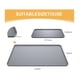 thumbnail image 3 of Coffee Maker Mat for Countertops 15.75x23.6In Coffee Bar Mat with Detachable Dish Drying Mat Raised Spill Proof Edges B, 3 of 5