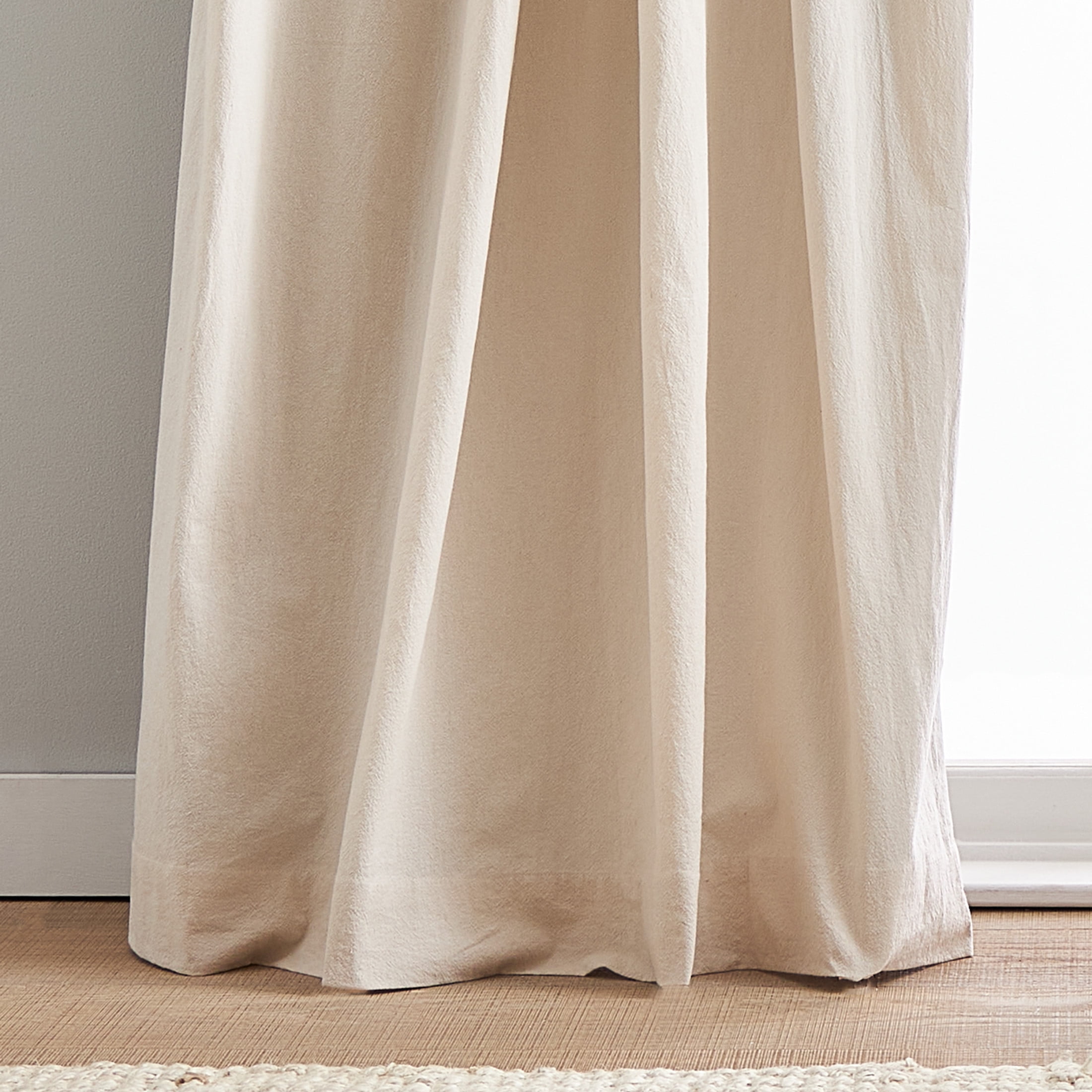 Peri Home Sanctuary Backtab, Color Linen, 50" x 84", Cotton, Room Darkening, Curtain Panel Pair