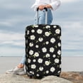 thumbnail image 3 of Lsque Daisies Flowers Printed Luggage Cover, Travel Luggage Protector,Scratch and Dirt Resistant, Fits 18-32 Inch Luggage - Small, 3 of 9