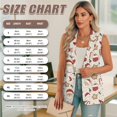 thumbnail image 7 of Uorisanigo Christmas Cute Santa Women's Sleeveless Vest Blazer with Pockets Waistcoat Vest for Women V Neck Blazer Vests Casual Outerwear Size S, 7 of 7
