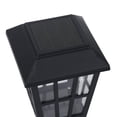 thumbnail image 6 of Mainstays Solar Powered Black Square Design LED Path Light, 5 Lumens, 6 of 10