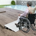 thumbnail image 4 of Gymax 3'' Door Threshold Ramp Aluminum Adjustable Rise Entry Ramp for Wheelchair, 4 of 9