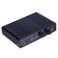 thumbnail image 1 of USB 1 Tarjeta de Sonido 6 Canales 5. Audio Óptico Externo para Notebook PC Negro, 1 of 6